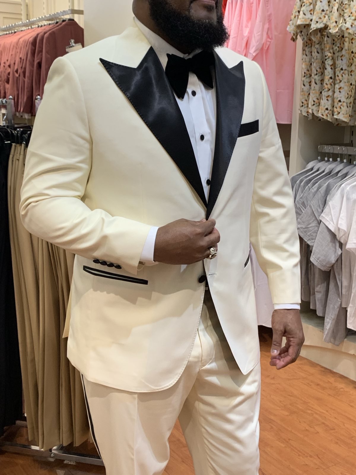 zane custom-made balck tuxedo - wedding suits Jacksonville FL