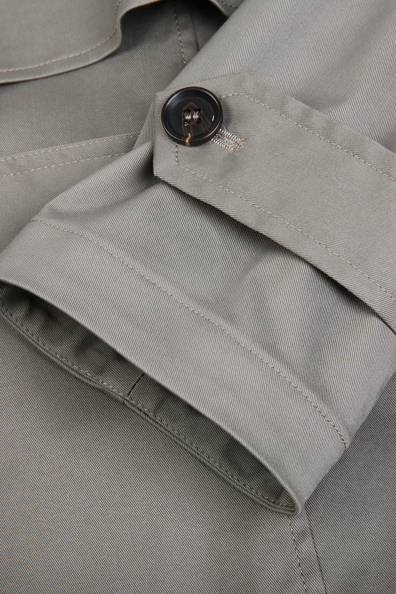 Ayla Khaki Lightweight Trench Coat