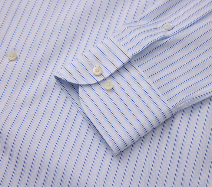 Classic Striped Cotton Dress Shirt