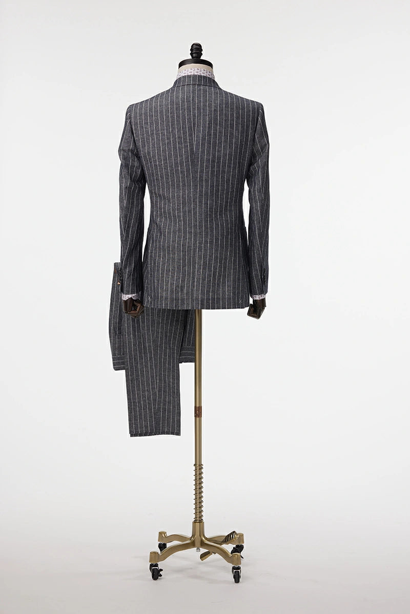 Napoli Stripes Linen Suit