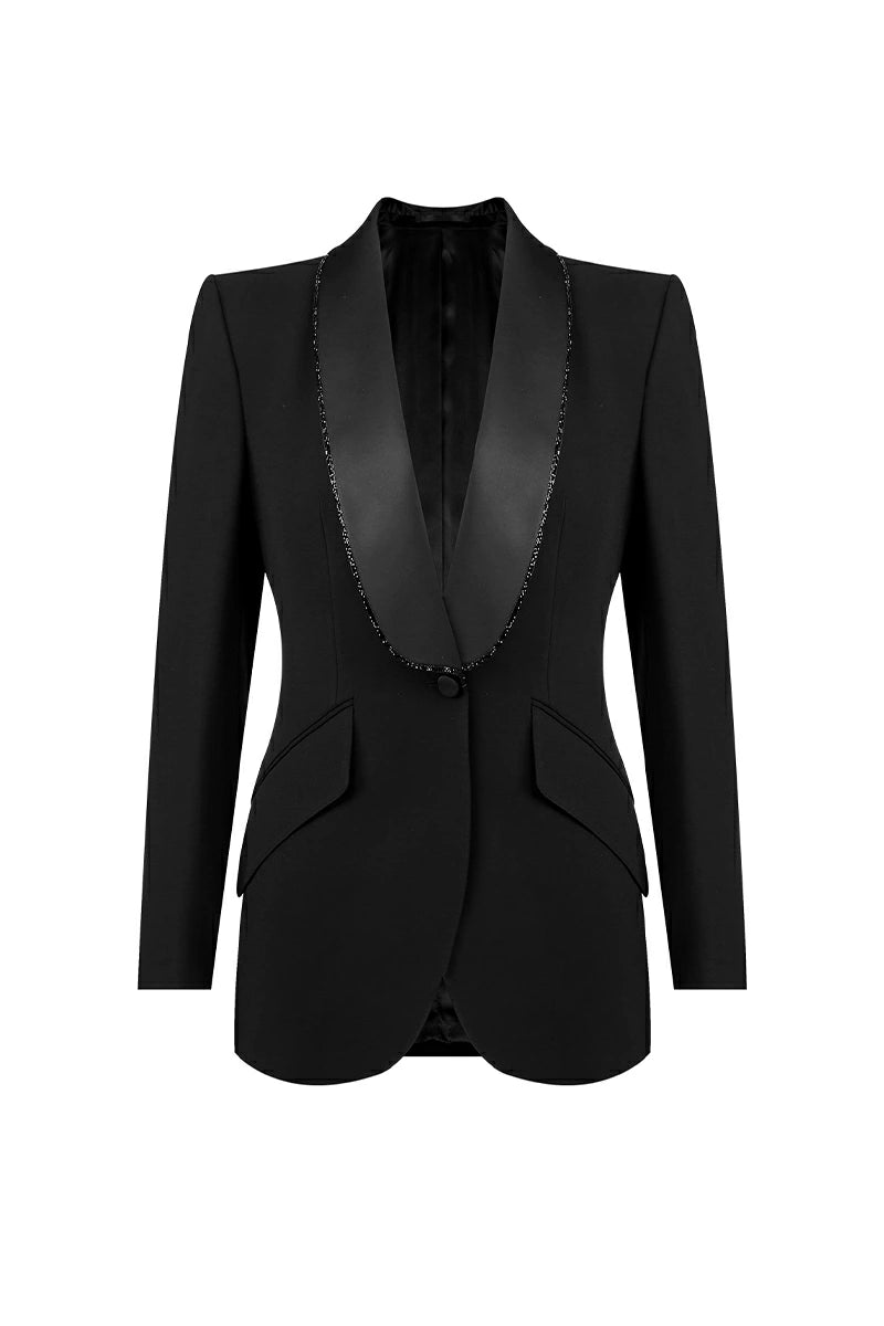 Celestial Swarovski Women's Formal Tuxedo Blazer