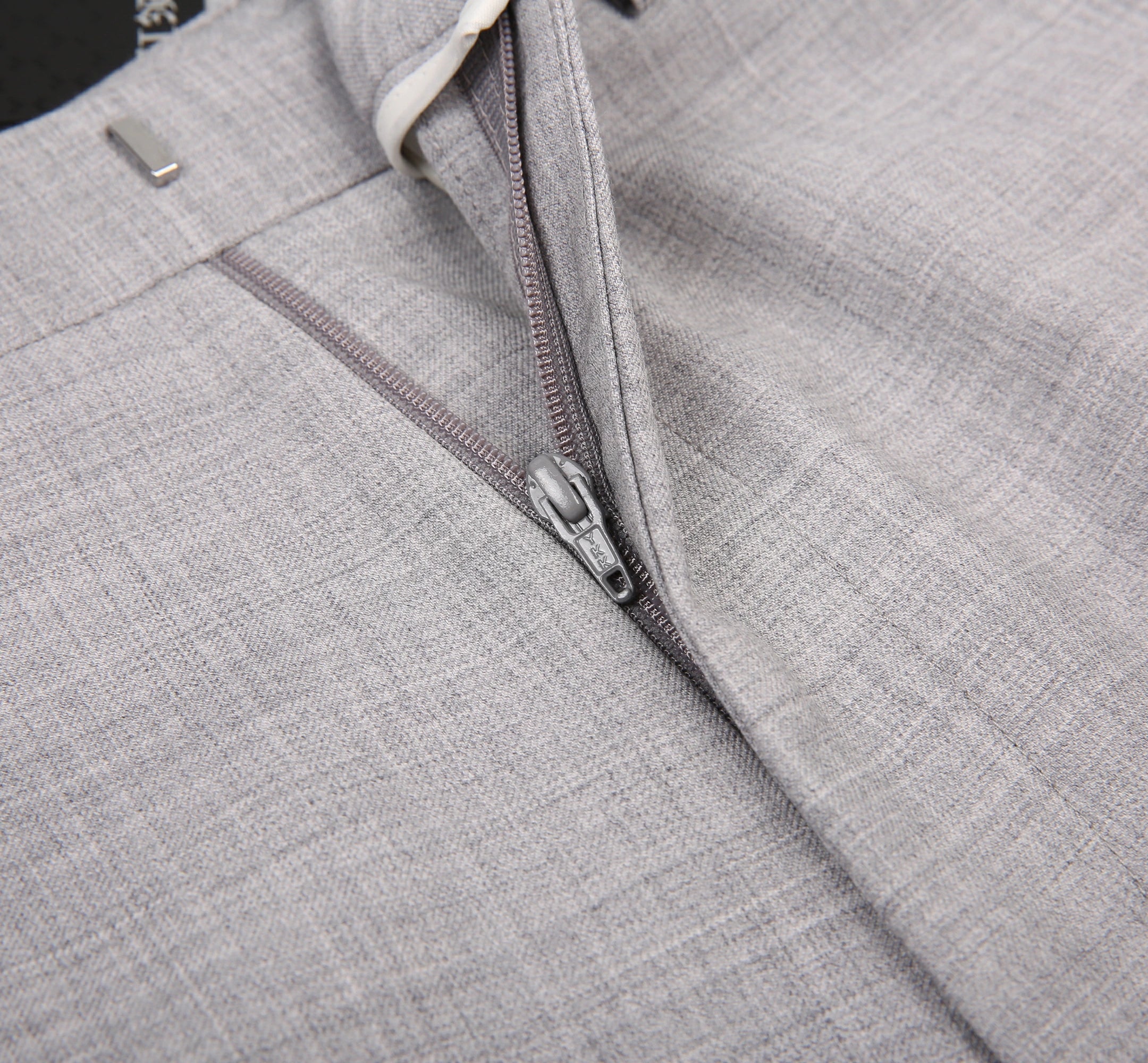 Milano Light Grey Wool Women's Trousers