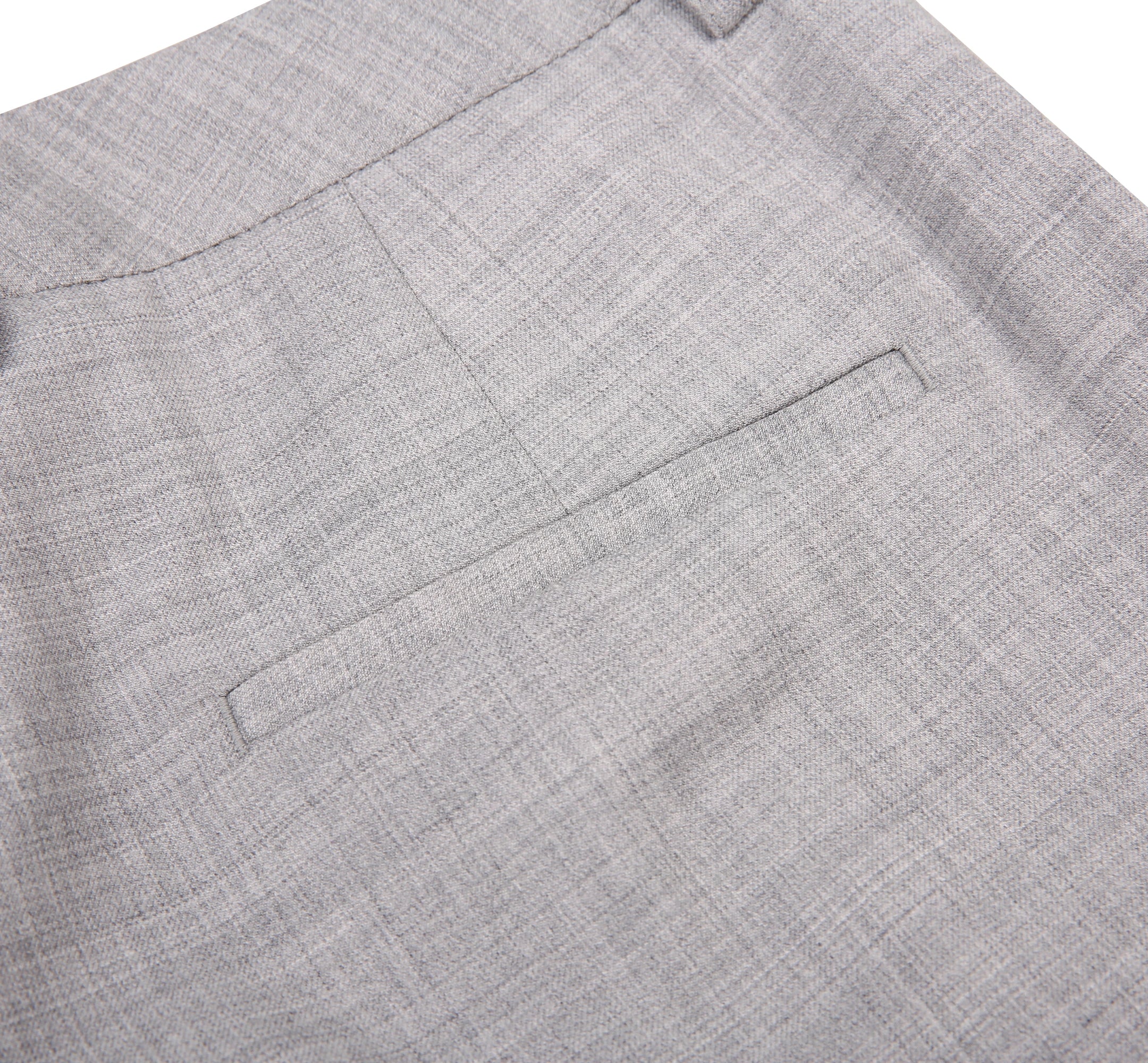 Milano Light Grey Wool Women's Trousers