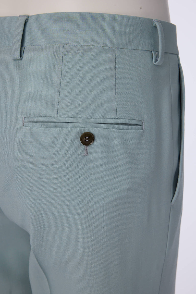 Preston Blue Wool Stretch Trousers