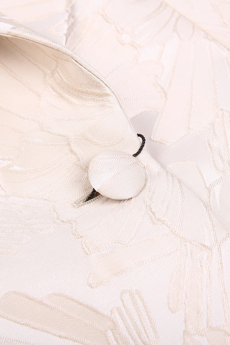 Ivory Flora Jacquard Women's Blazer