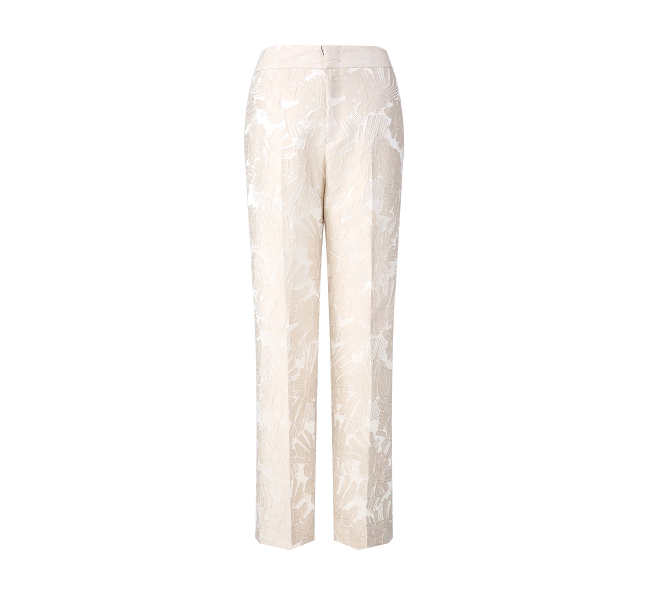 Ivory Flora Jacquard Women's Trousers