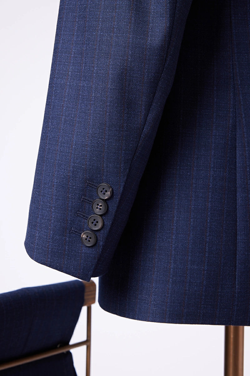 Essential Wool Blend Stripe Suit