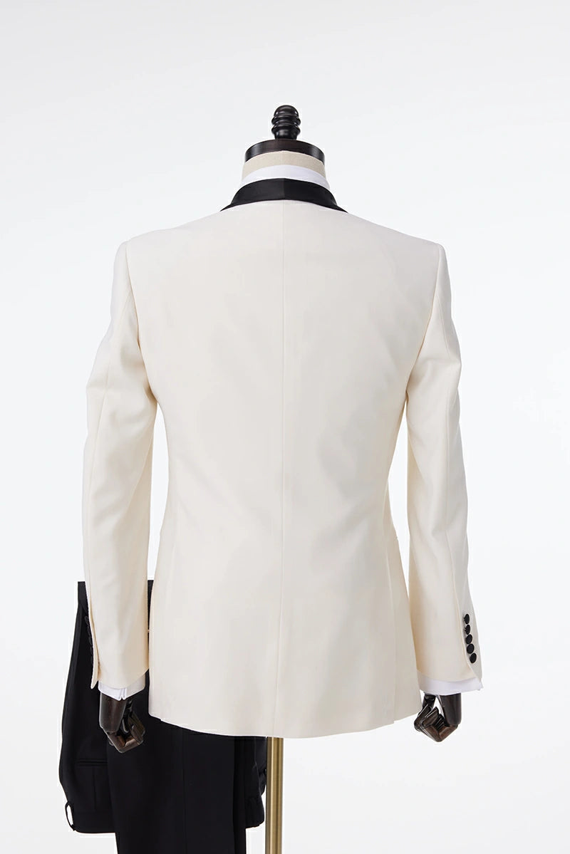 Monte Carlo Ivory Tuxedo Jacket