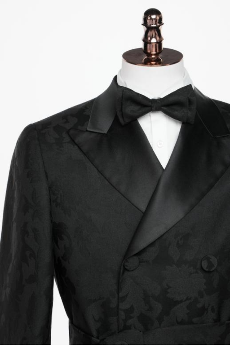 Black tie tuxedos in Jacksonville custom designed for galas and weddings including shawl lapel velvet styles and formal accessories available at Zane
