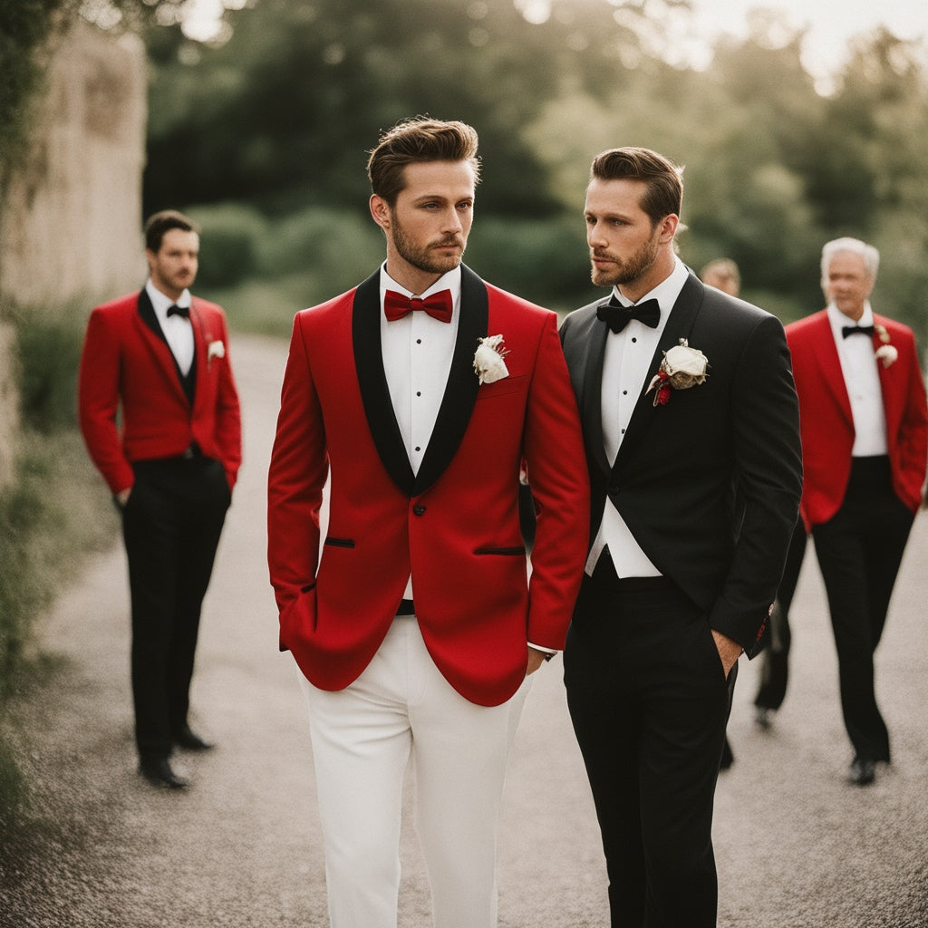 Red Tuxedo - Wedding Suits near me