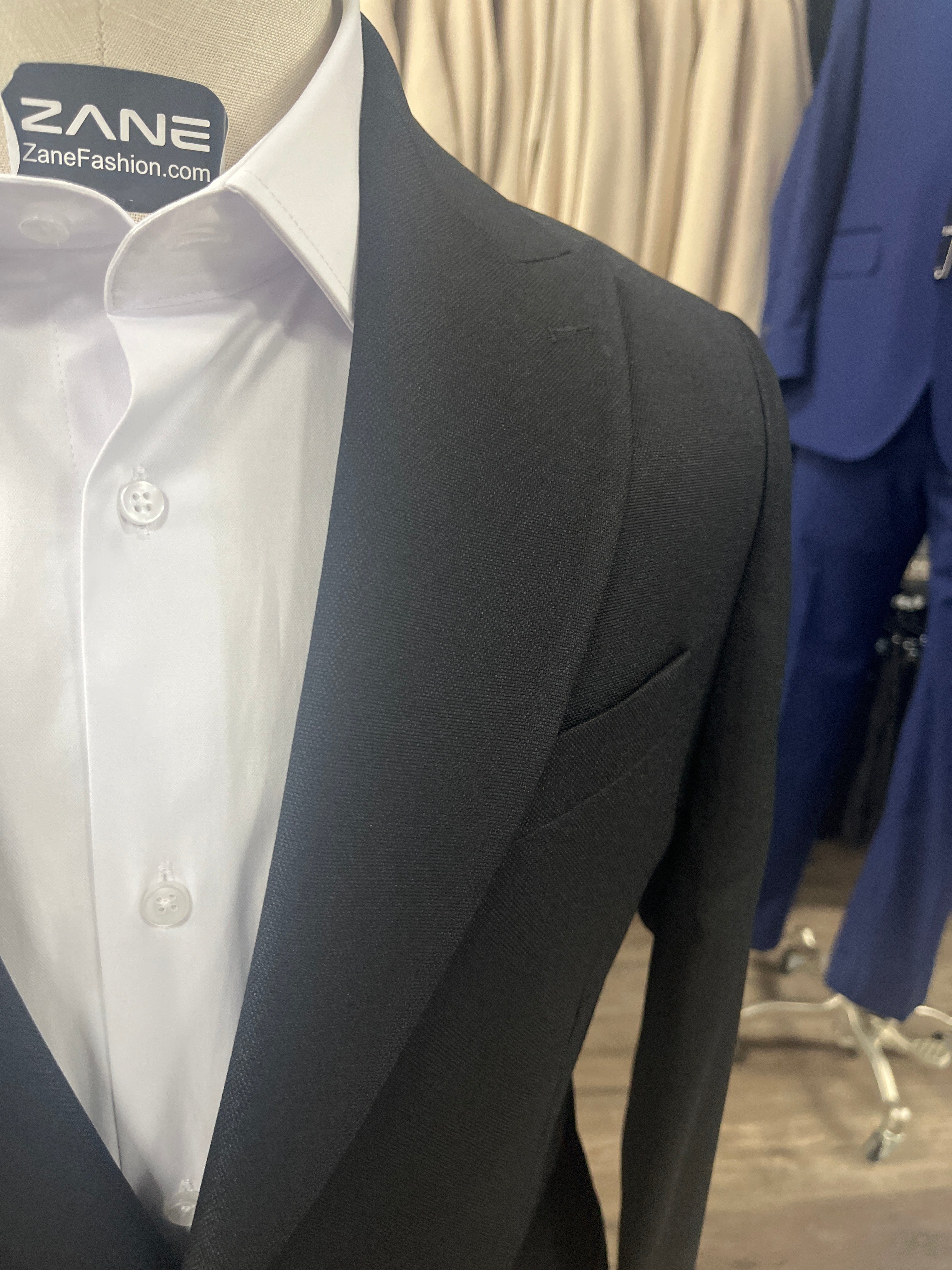 510611 - Slim Sport Coat Black Patch Pockets