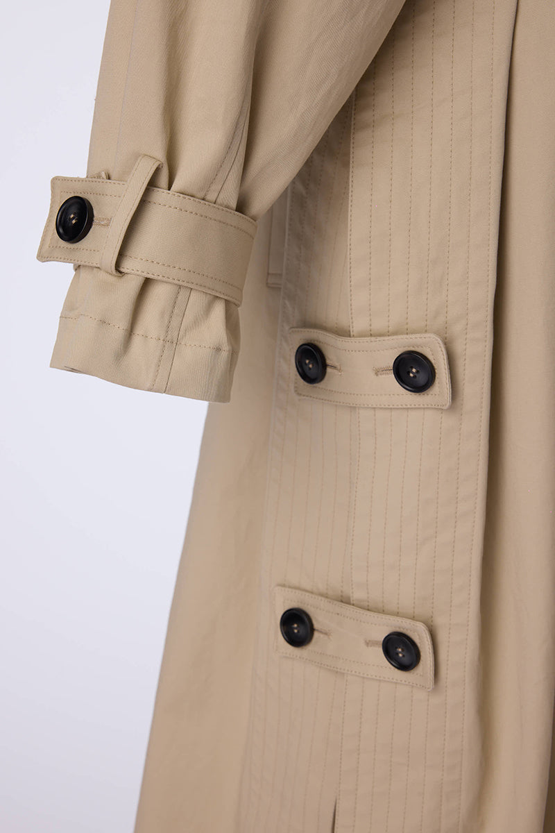 Callington Cream Cotton Trench Coat