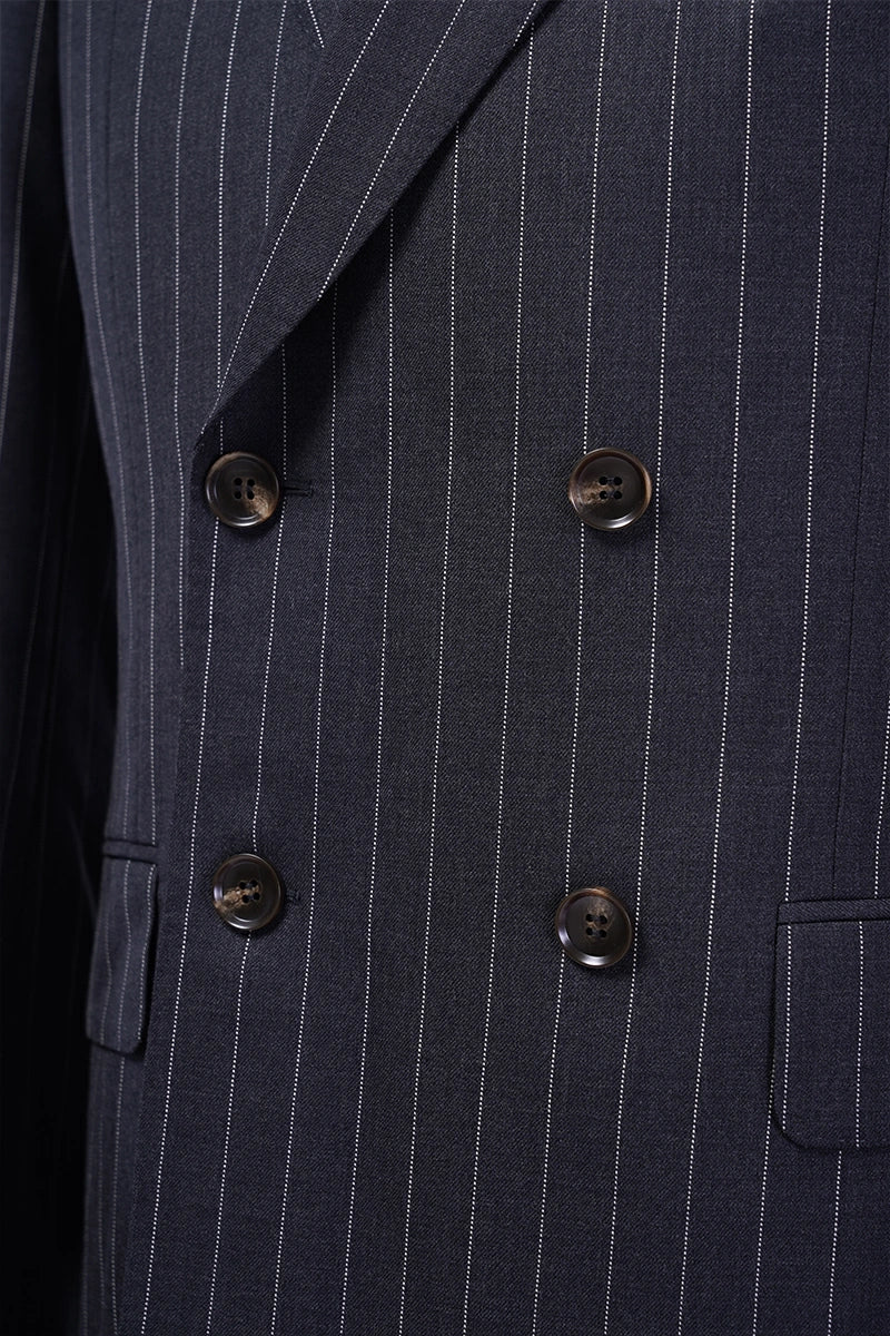Catania Charcoal Pinstripe Suit