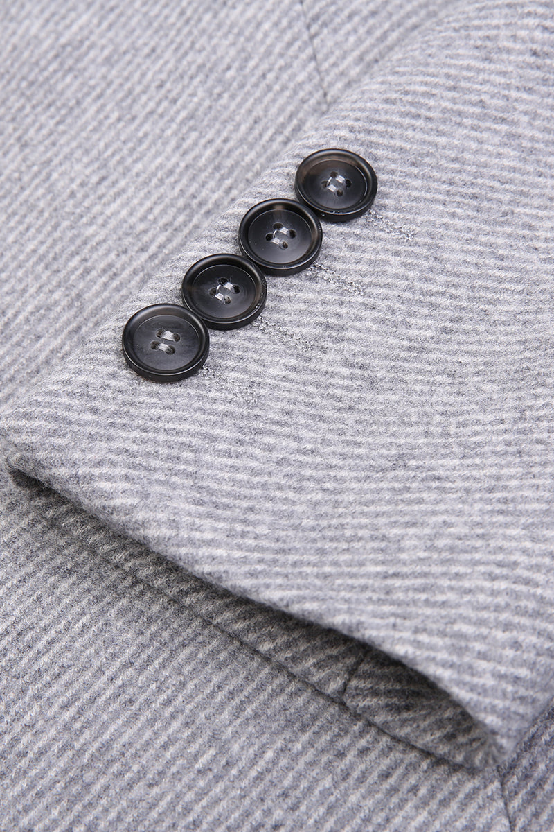 Elora Gray Wool Overcoat