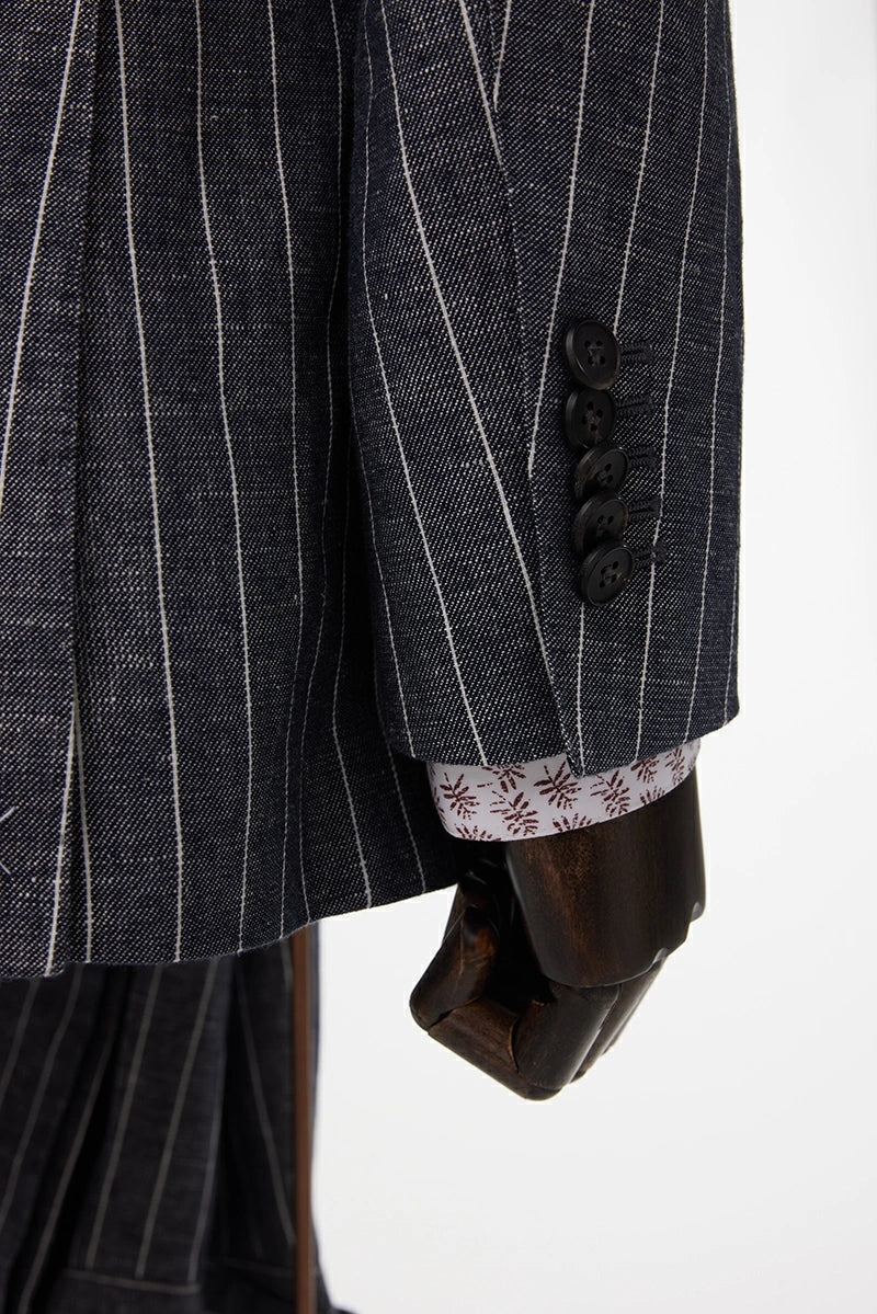 Napoli Stripes Linen Suit