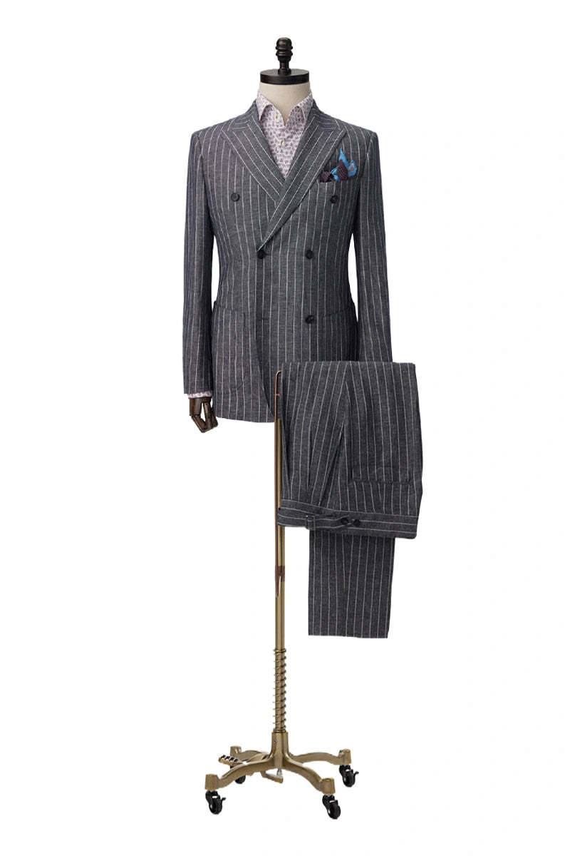 Napoli Stripes Linen Suit