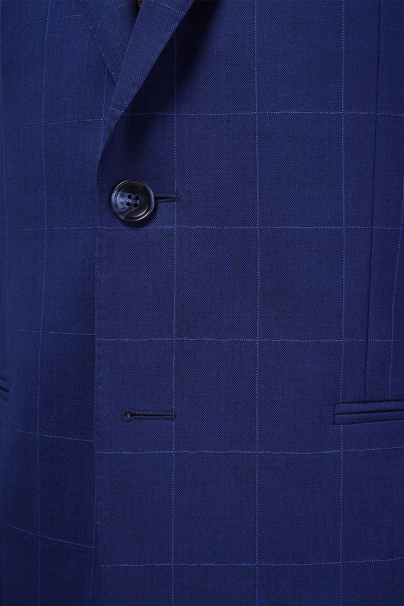 Monaco Windowpane Wool Suit