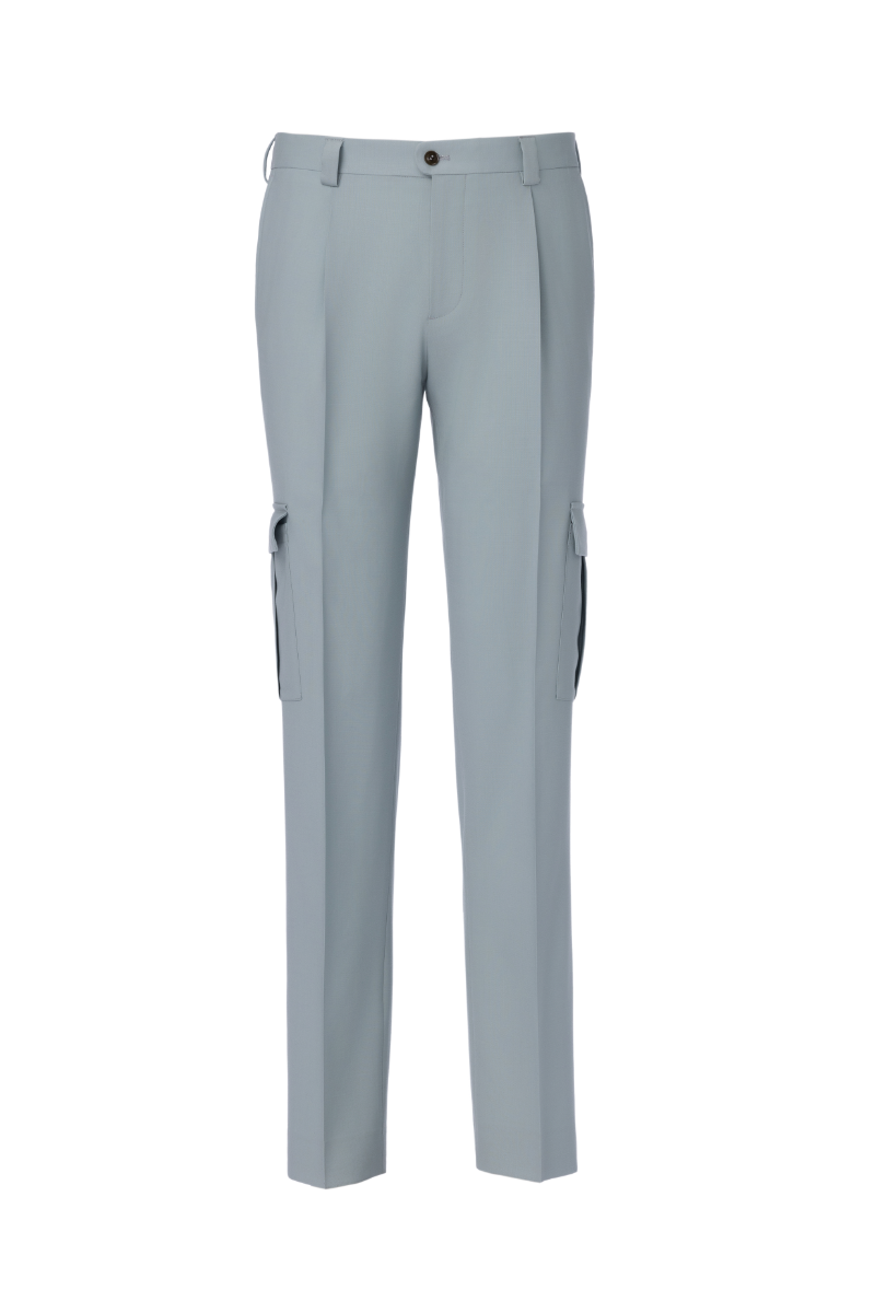 Casual men's Safari Pants cargo pockets 